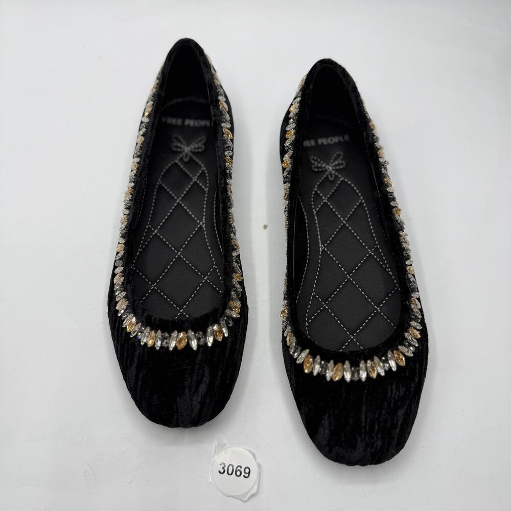 Free People Women's Disco Dancer Ballet Flat Black Size 7 - Picture 5 of 6